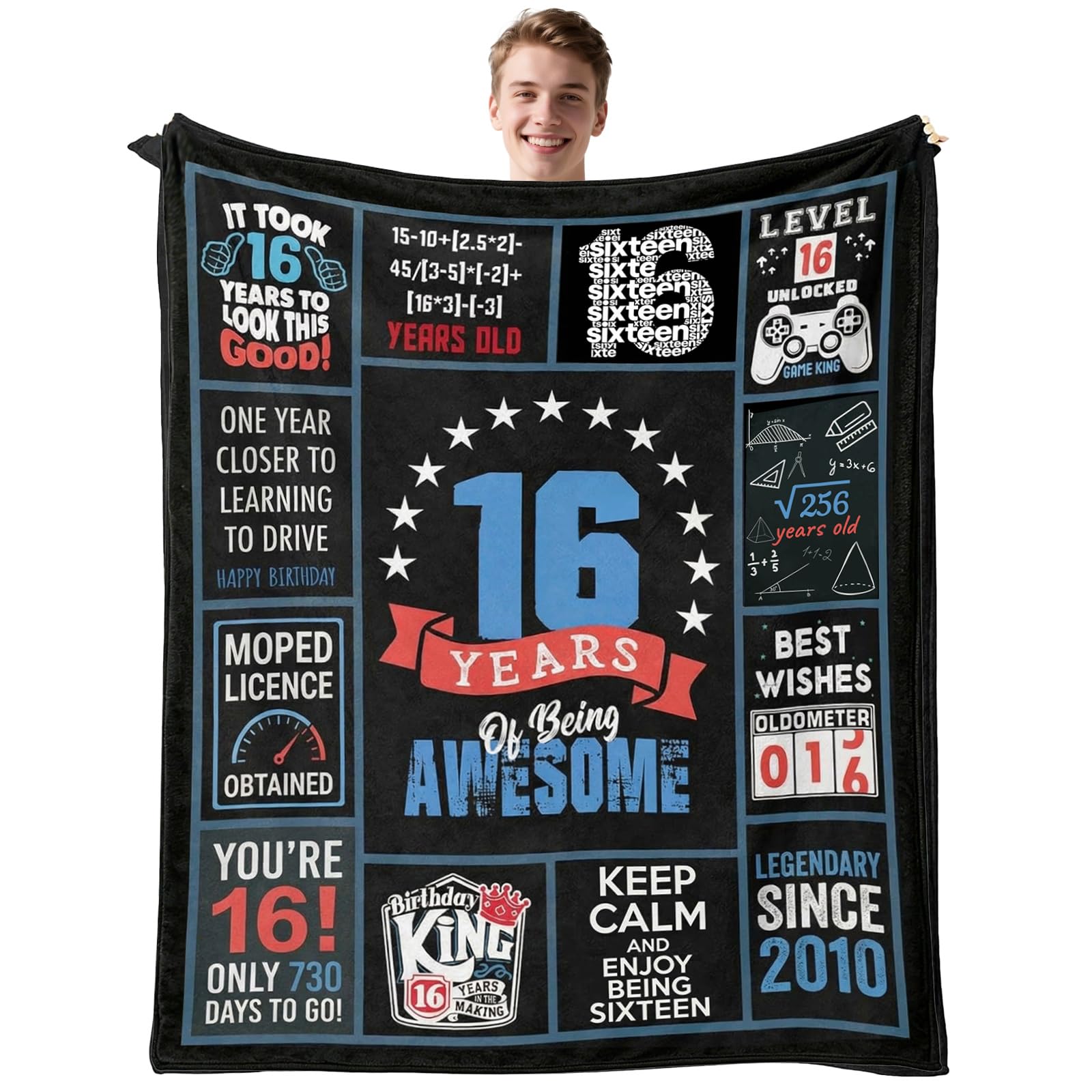 twirush Birthday Gifts for Boys, 16th Birthday Gifts 150x130cm, Son Present from Mum Dad, Game Gitft for Brother, Teenages and Sons on Birthday, Chrismas