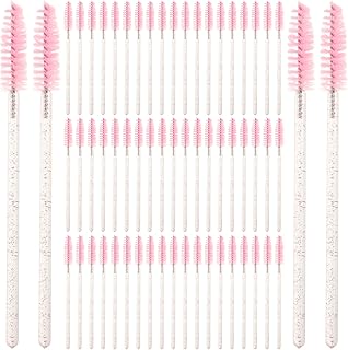 ibasenice 100pcs Eyelash Brush Lash Wands wit...
