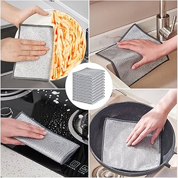 15 Piezas Paños de Alambre Multiusos, Reutilizable Paño de Cocina de  Alambre Multiusos, Paños para Lavar Platos Húmedos y Secos, Paño de  Limpieza de Alambre para Fregaderos Encimeras : Amazon.es: Hogar y