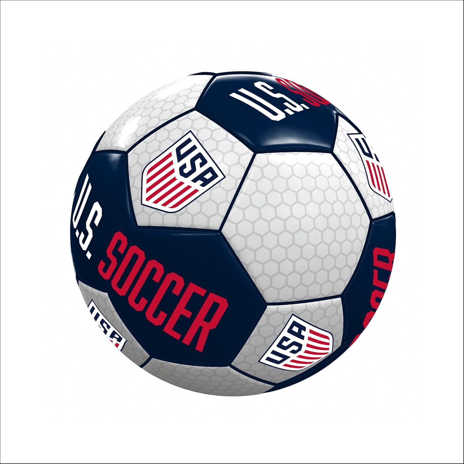 Logo Brands Official U.S. Men's National Team Soccer Ball – Team-Branded All-Around Pattern, Ideal for Play Or Display