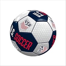 Logo Brands Official U.S. Men's National Team Soccer Ball Team-Branded All-Around Pattern, Ideal for Play Or Display