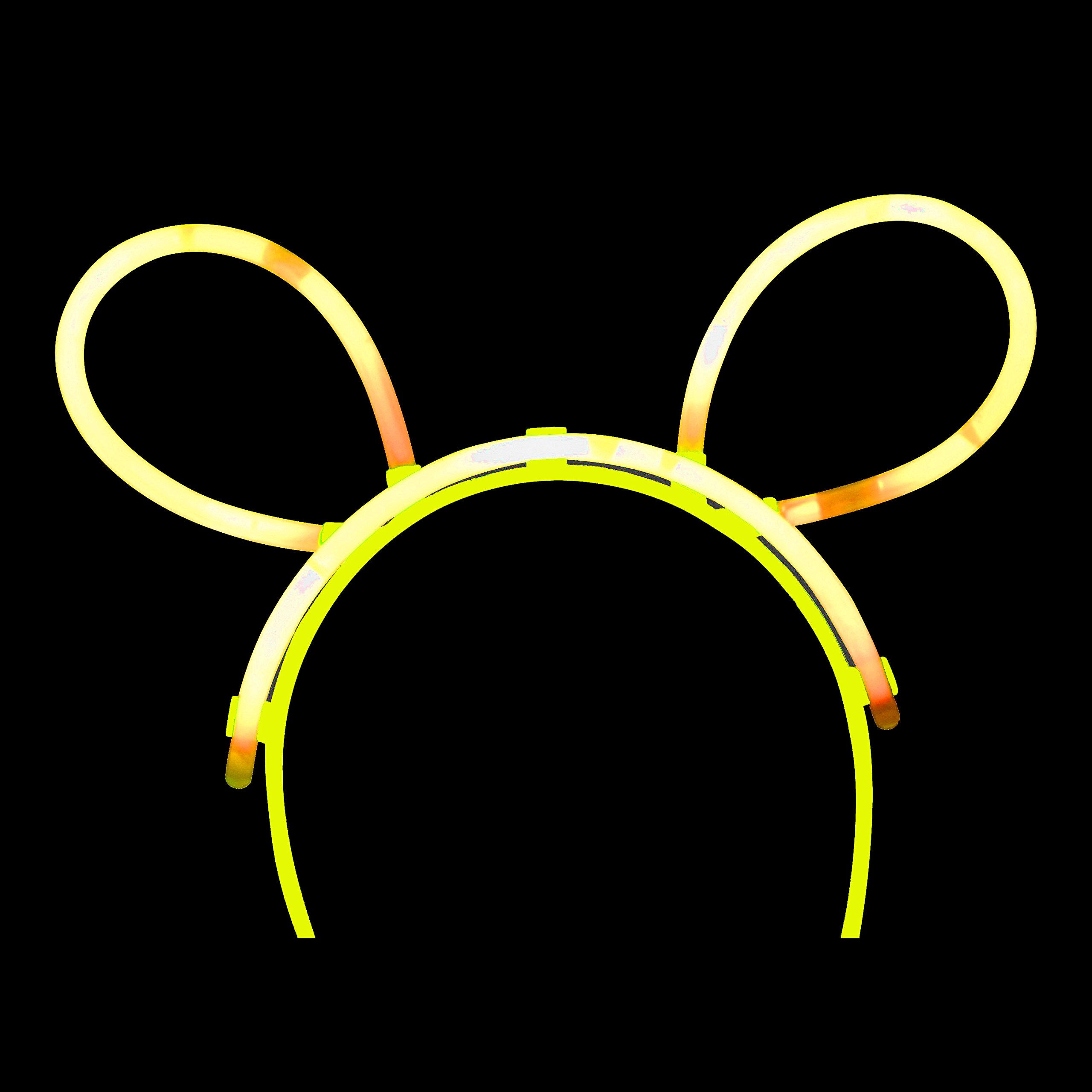 Glow in the Dark Bunny Ears (24, Orange)