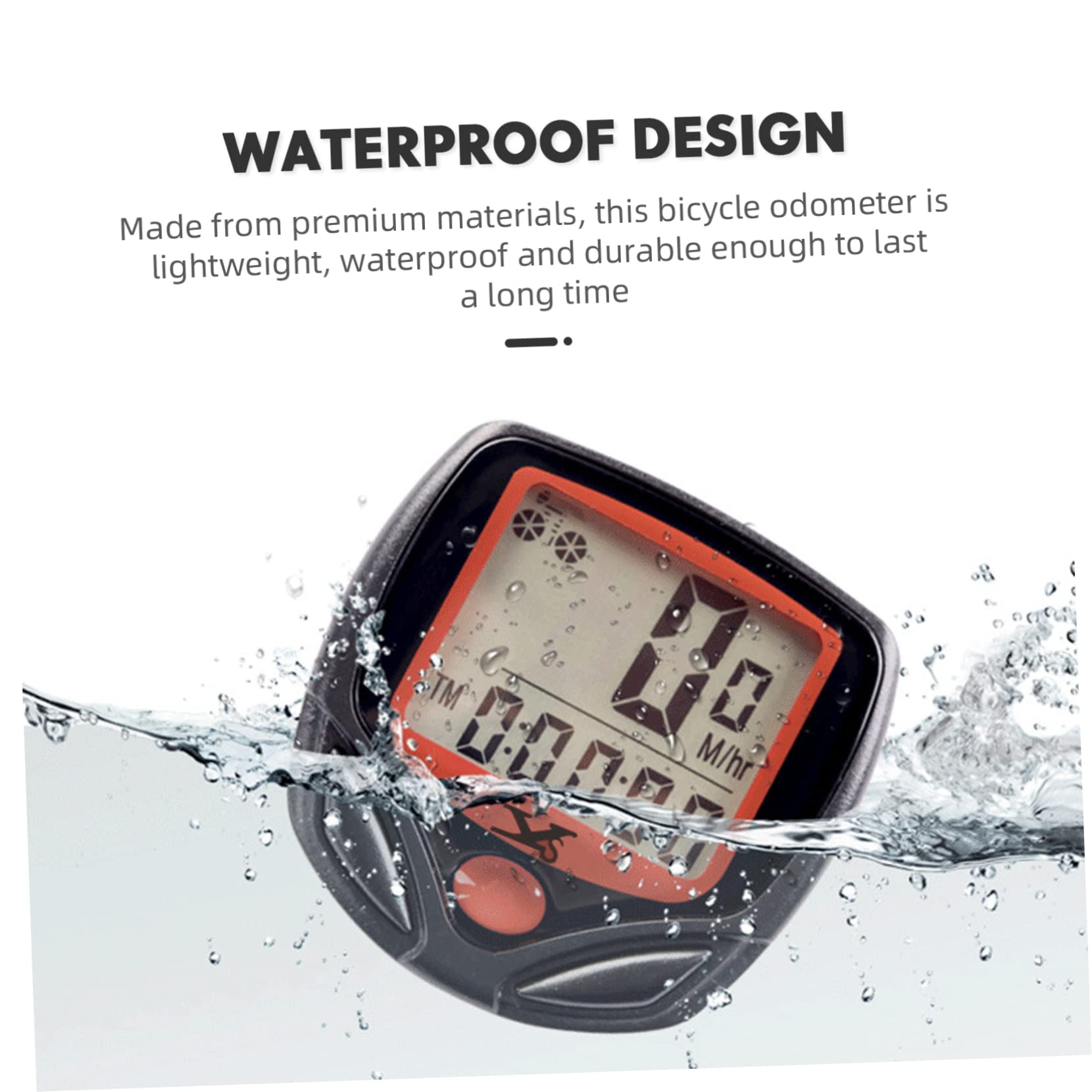 BESPORTBLE 4ensembles Compteur De Vélo sans Fil Étanche Compteur De Vitesse Portable pour Vélo De Montagne Accessoire Léger Et Facile à Installer