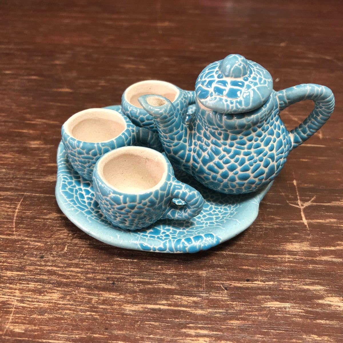 Amazon.co.jp: ミニチュア ティーセット 陶器 バッチャン焼き ベトナム