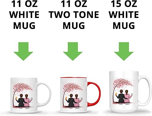 Miniatura 7 de Gossby Taza personalizada para mamá  El amor entre madre e hija es para siempre  Regalo personalizado para cumpleaños, día de la madre mamá de hija