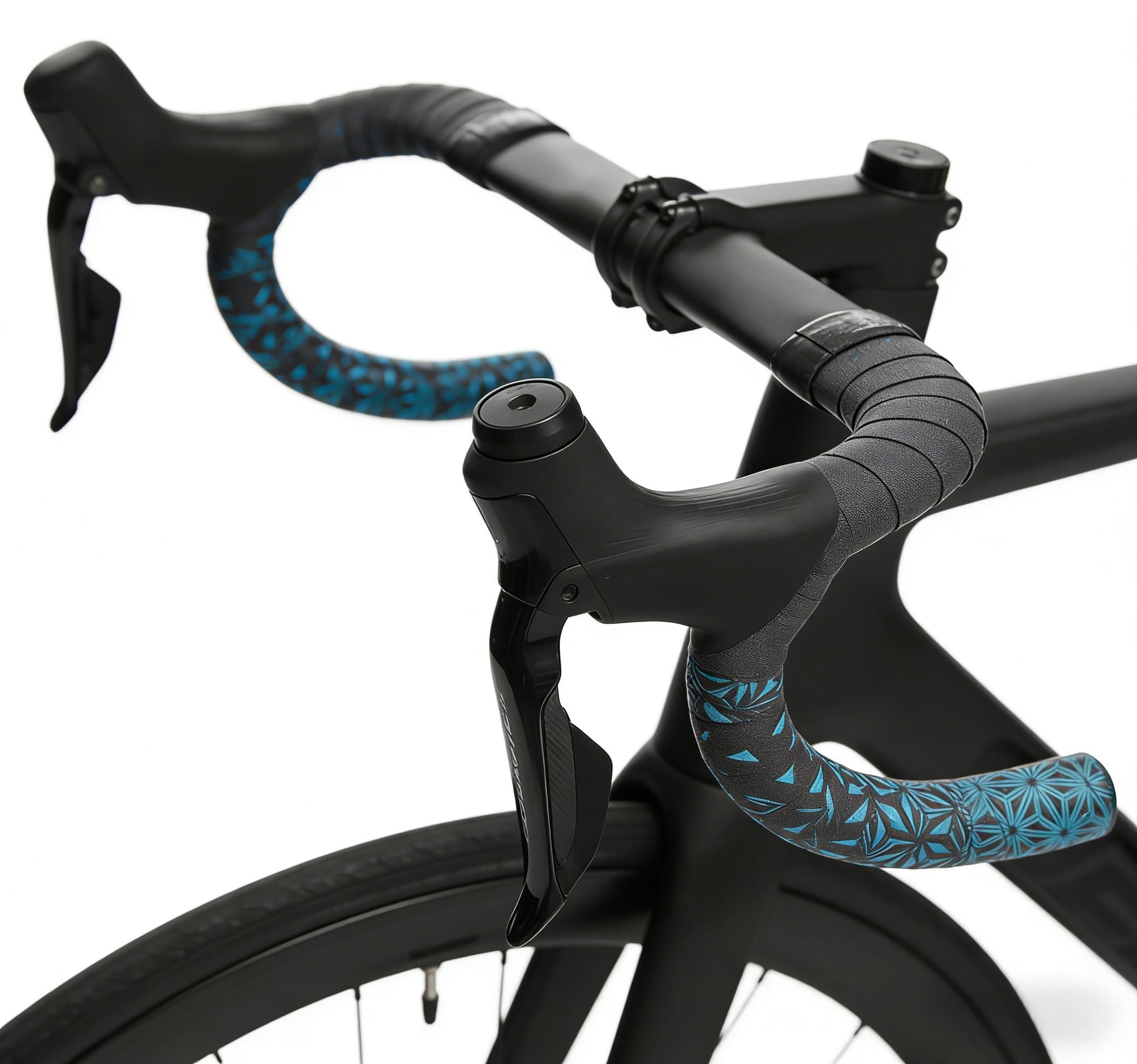 ROSSRORE Road Bike Handlebar Tape, EVA Foam Anti Slip Shock Absorbing Bar Tape, Durable Adhesive Backing for Easy Install, Includes Bar End Plugs & Finishing Tape for Bicycle Cycling