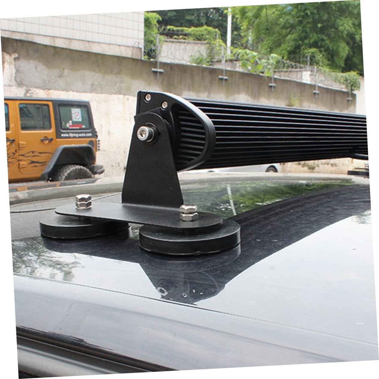 Magnetische Schwarz aus Stahl Autodach Montagehalterung für Lichtleisten