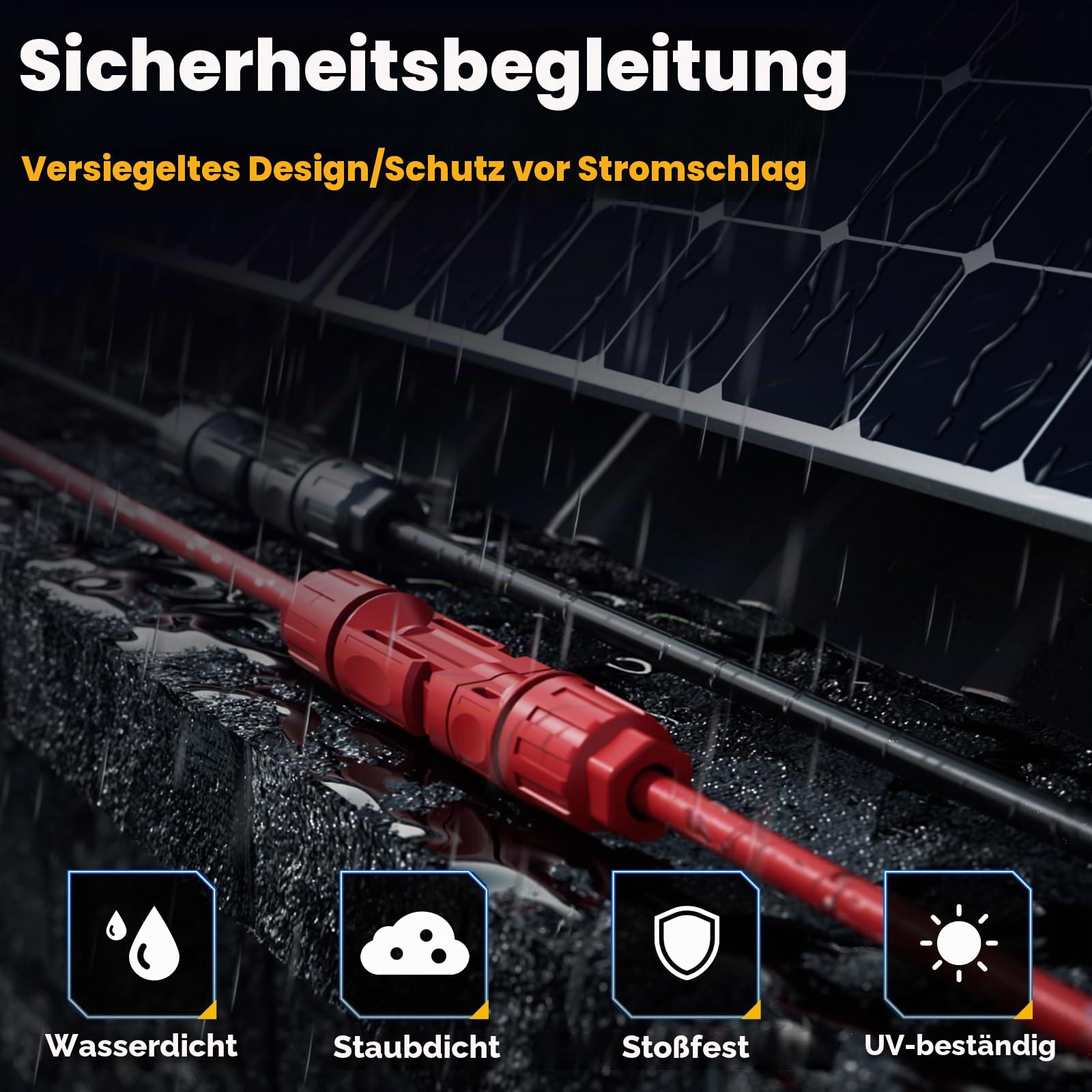 DxCRIMP Solar Crimpzange Set, PV Modul, 10 Paar Stecker für Solarkabel 2,5/4/6mm², Solar Stecker Set mit Schraubenschlüssel und Krimpzange, Abisolierzange