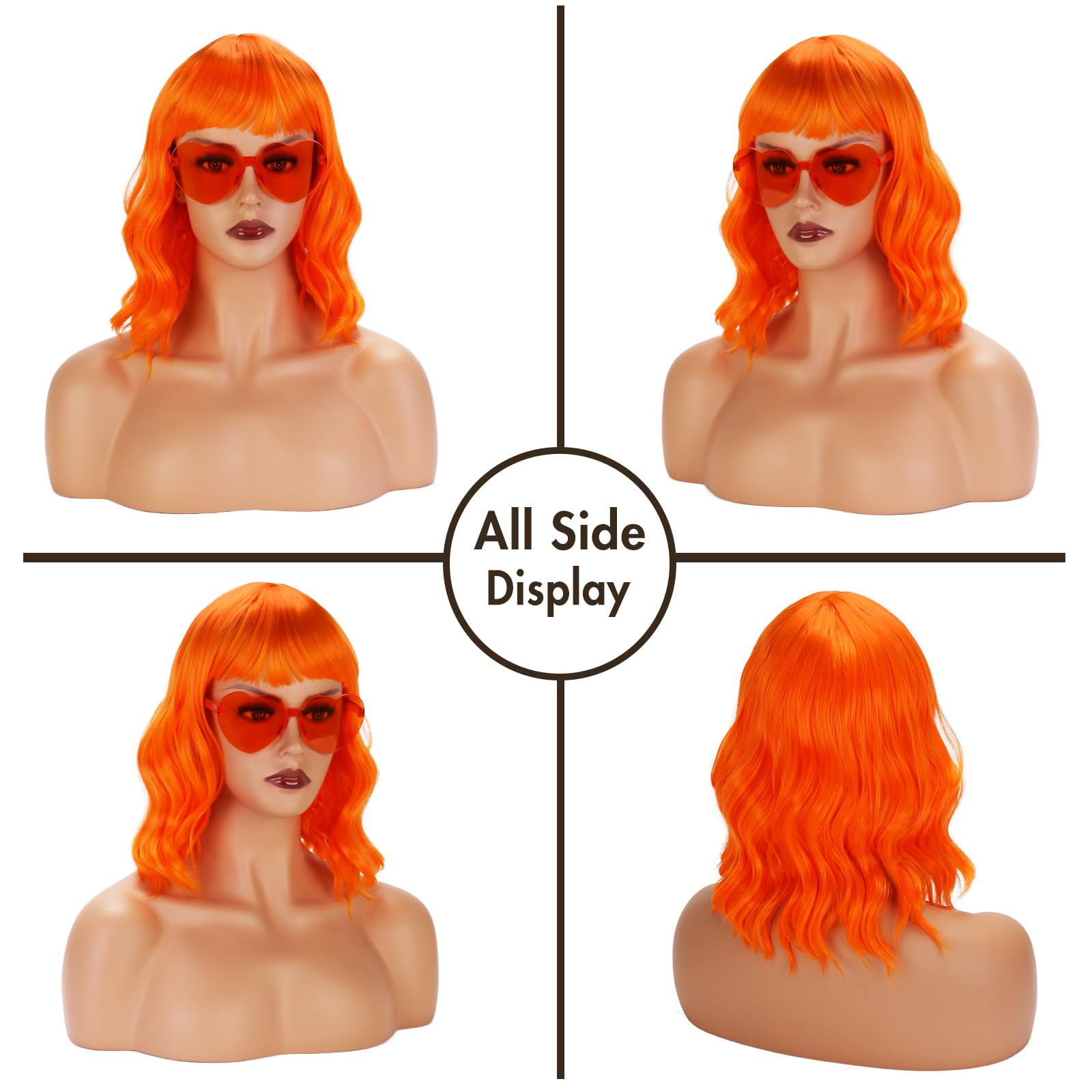 DEGUISE TOI VEGAOO – Disco-Brille Für Erwachsene, Orange, Mit Getönten Gläsern, Kunststoff, One Size, Für Karneval & 70er Party
