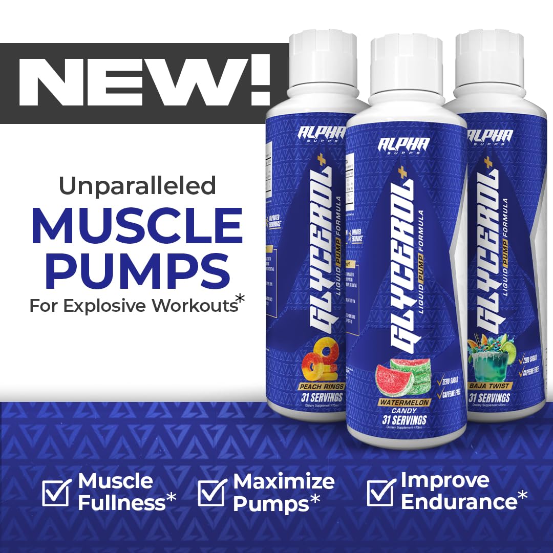 l carnitine muscle pump Amazon.com: Alpha Supps Glycerol+ Liquid Pump Formula