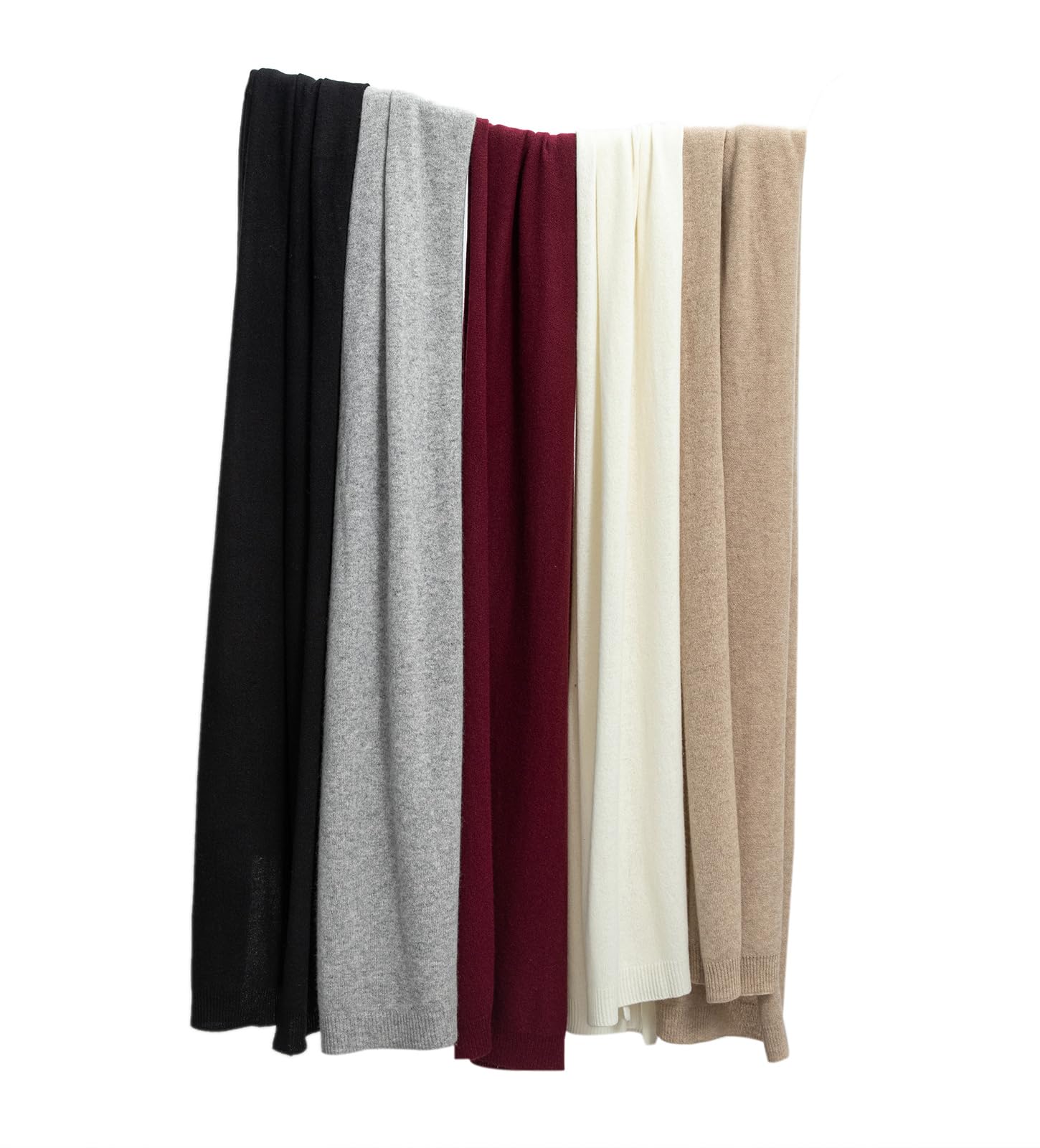 Villand Damen 100% reiner Kaschmir gestrickter Schal - Extra großer leichter Pashmina-Stola mit Geschenkbox