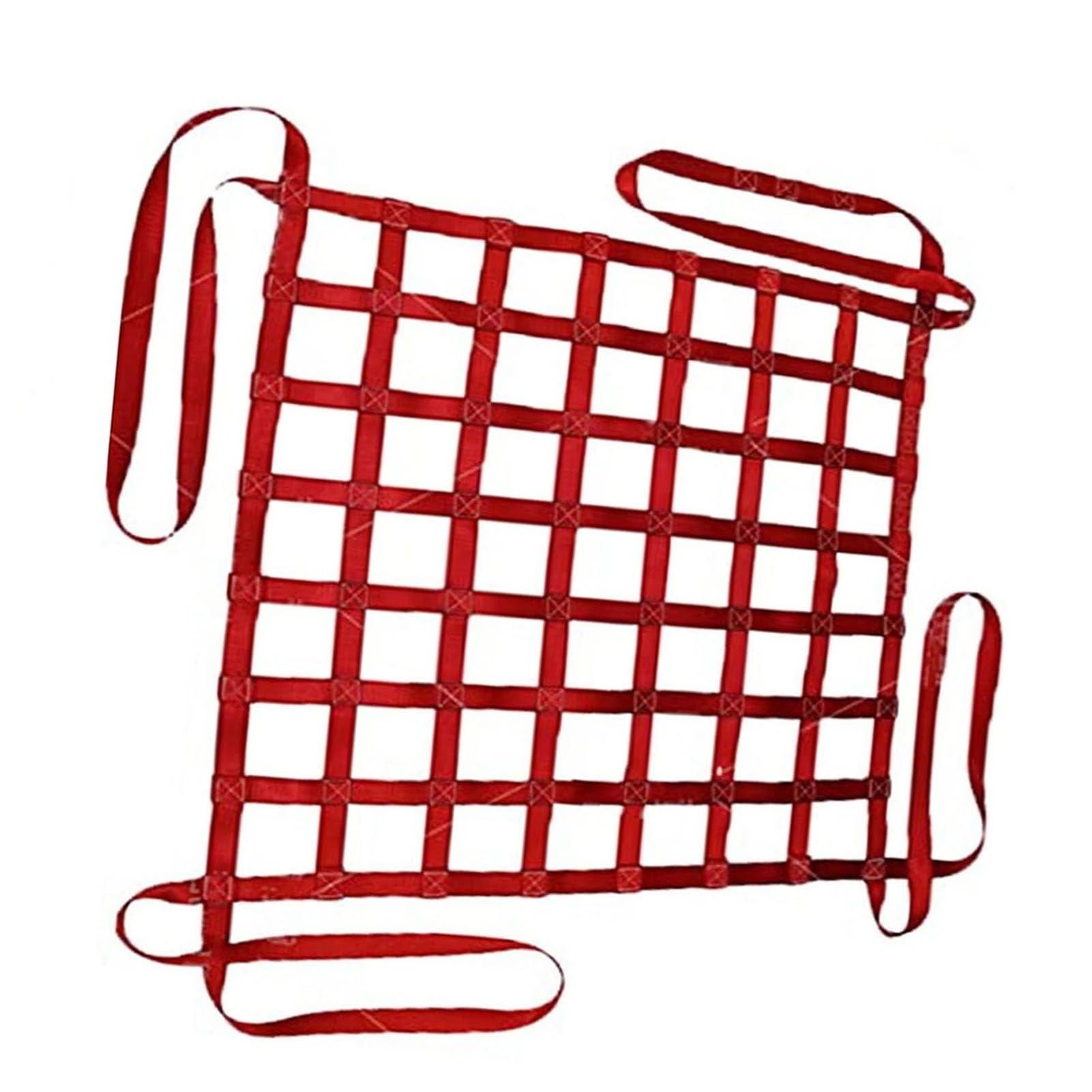 WQPMNYG Hoisting Lifting Nets,Customizable Flat Nylon Sling Hoisting Net - Heavy-Duty Cargo Lifting Bag, Strong Load-Bearing Straps for Material Handling, 1.5x1.5M, 10cm Mesh, 2.5t Load Ca