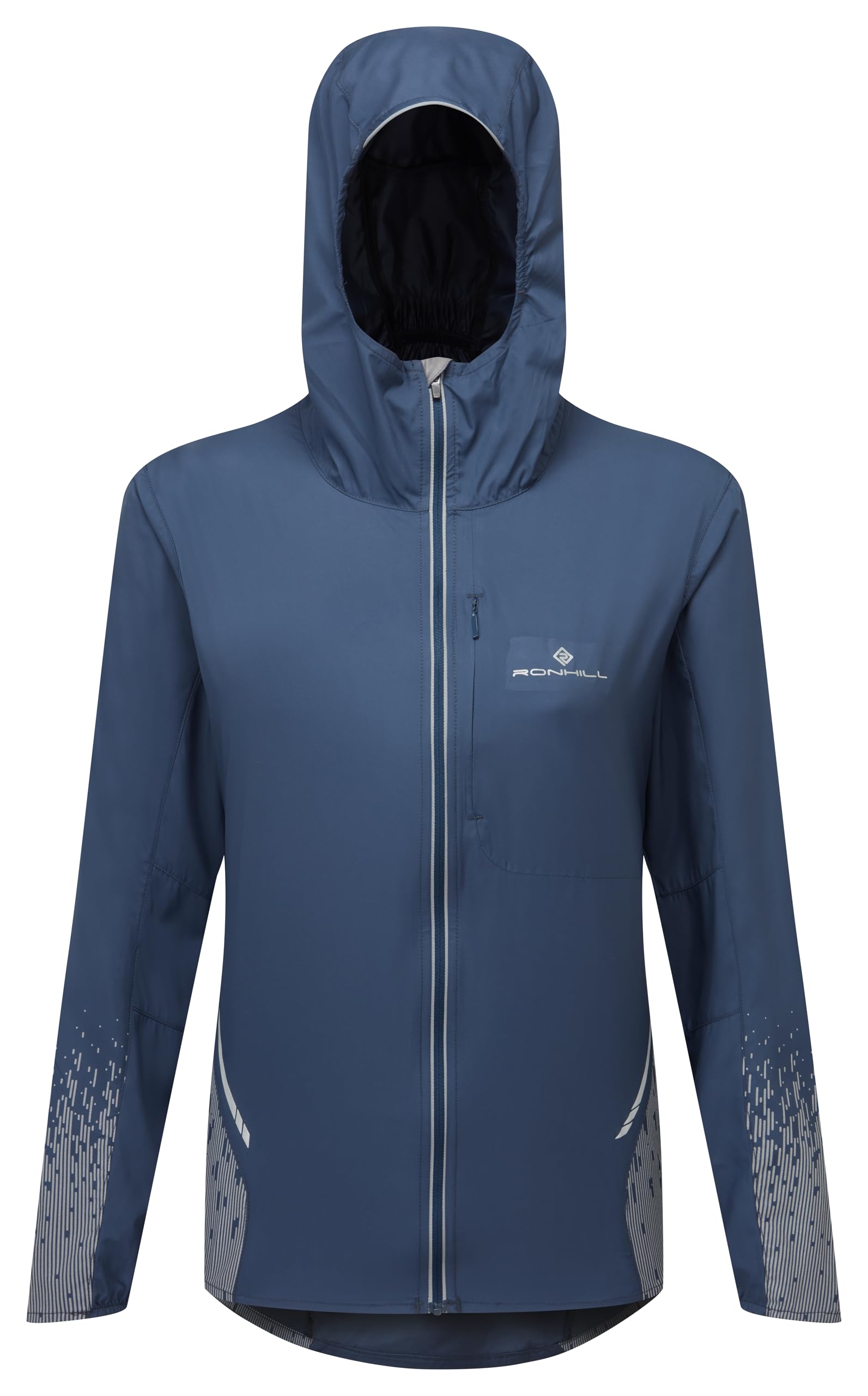 Ronhill Running, Wmn's Tech Reflect Jacket, Dark Navy/Reflect, 12