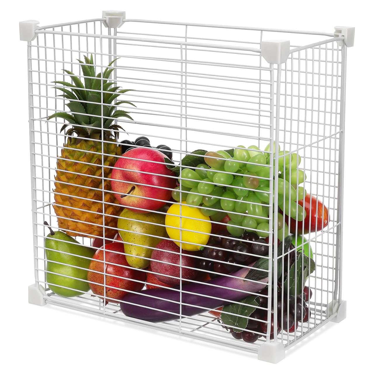 Gatuida Gefrierschrank-Organizer Draht-Gefrierkörbe Für Aufrechte Gefrierschränke Kühlschrank-Organizer-Behälter Für Tiefkühlkost Snacks Gemüse Obst Speisekammer 13.78X13.78X7.48 Zoll