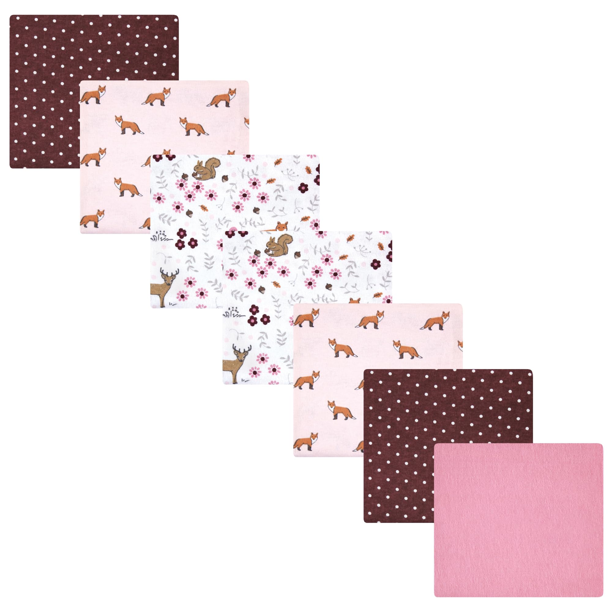 Luvable Friends Little Treasure Flannel Receiving Blankets 7pk