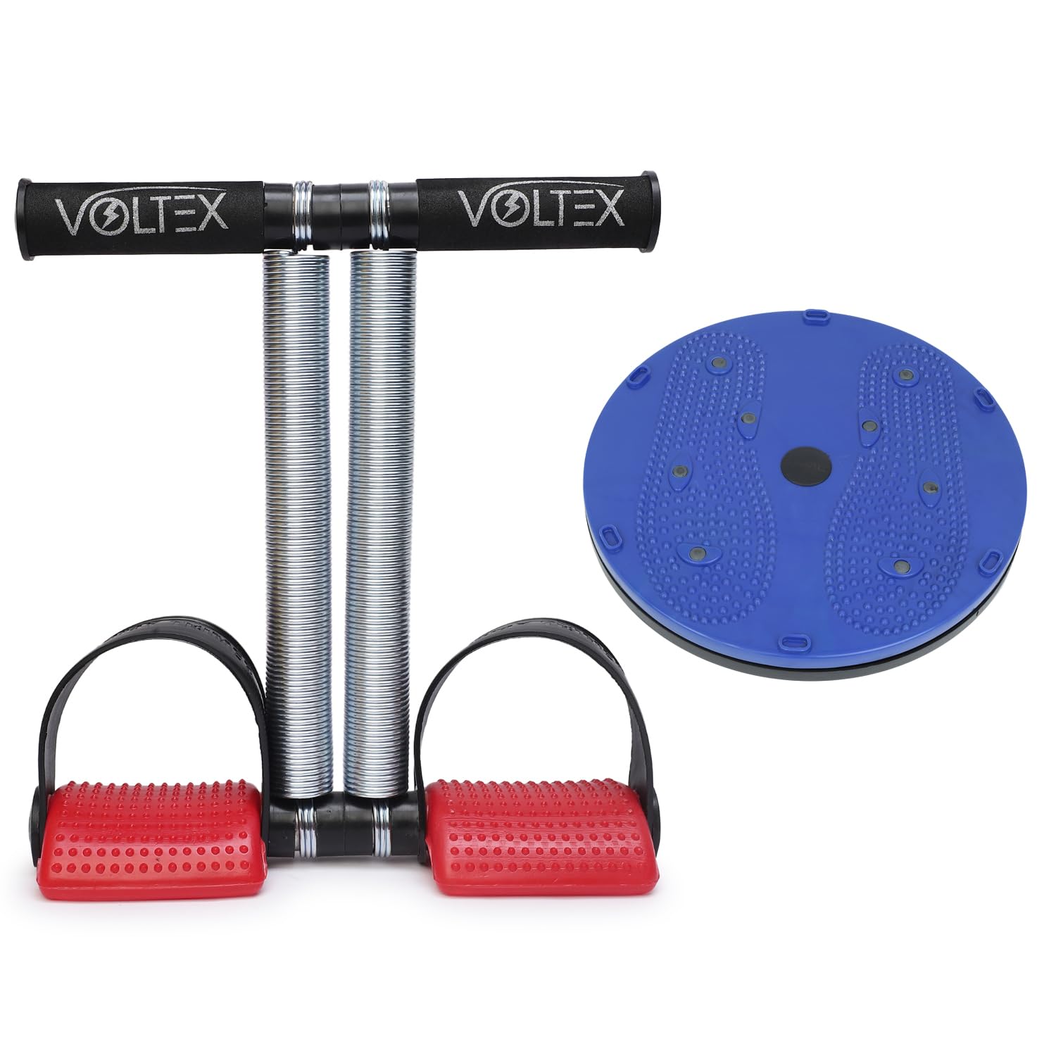 VOLTEX Tummy Trimmer Double Spring with Tummy Twister Combo Pack Home Gym Equipment Abdominal Exercise Multicolour (B0D7J5DDH1) Amazon Price History, Amazon Price Tracker