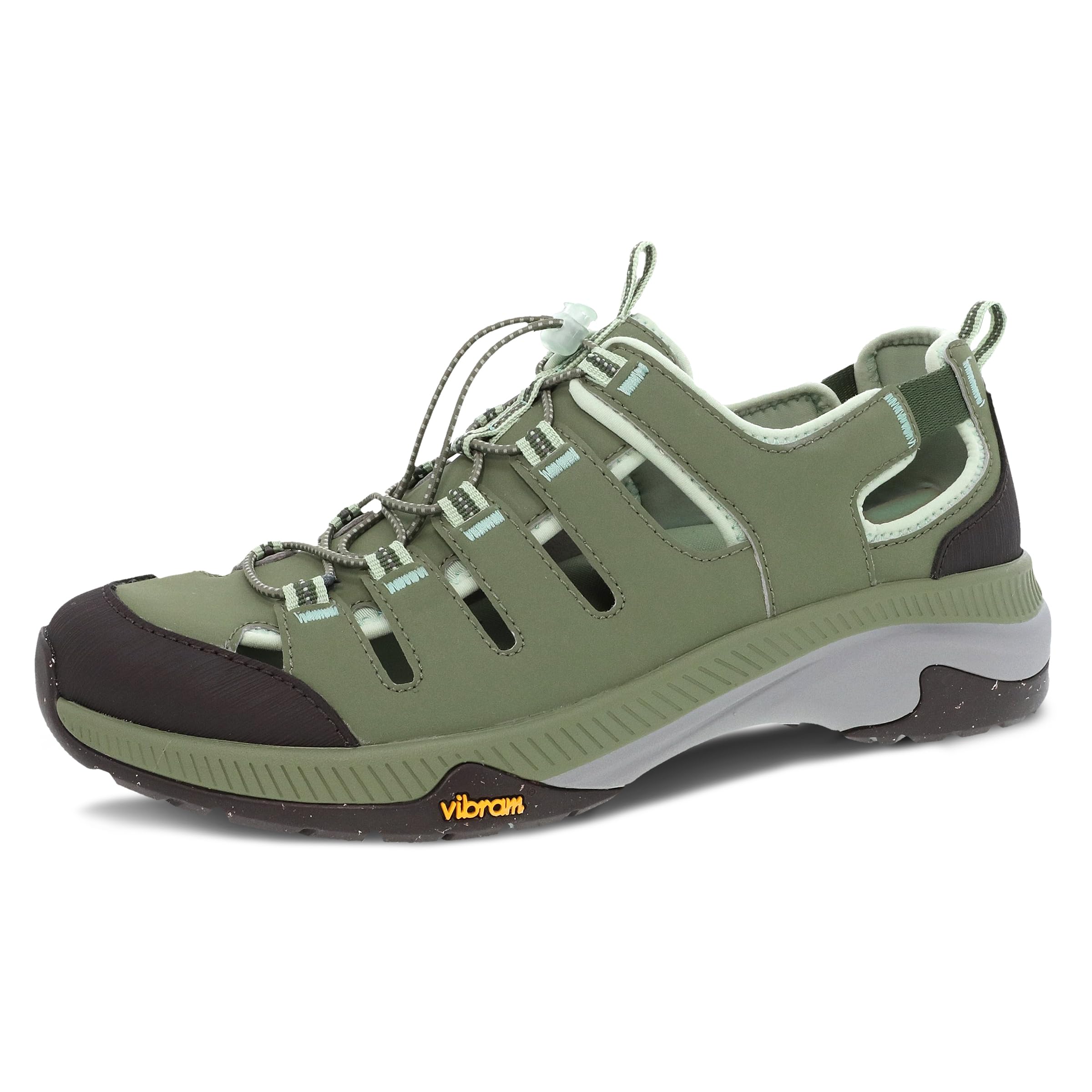 Dansko Mia Performance Outdoor Shoe for Women - Waterproof Leather and Super Durable Vibram ECOSTEP Outsole, Slip-Resistant on Outdoor Snow and Dry Surfaces Sage 6.5-7 M US