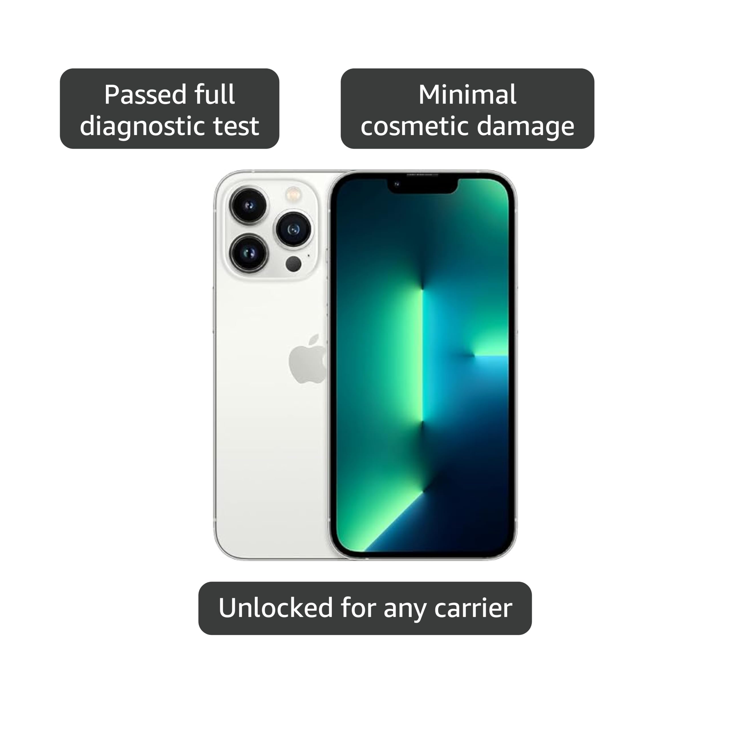 Amazon.com: Apple iPhone 13 Pro, 256GB, Silver - Unlocked (Renewed Amazon.com: Apple iPhone 13 Pro, 256GB, Silver - Unlocked (Renewed