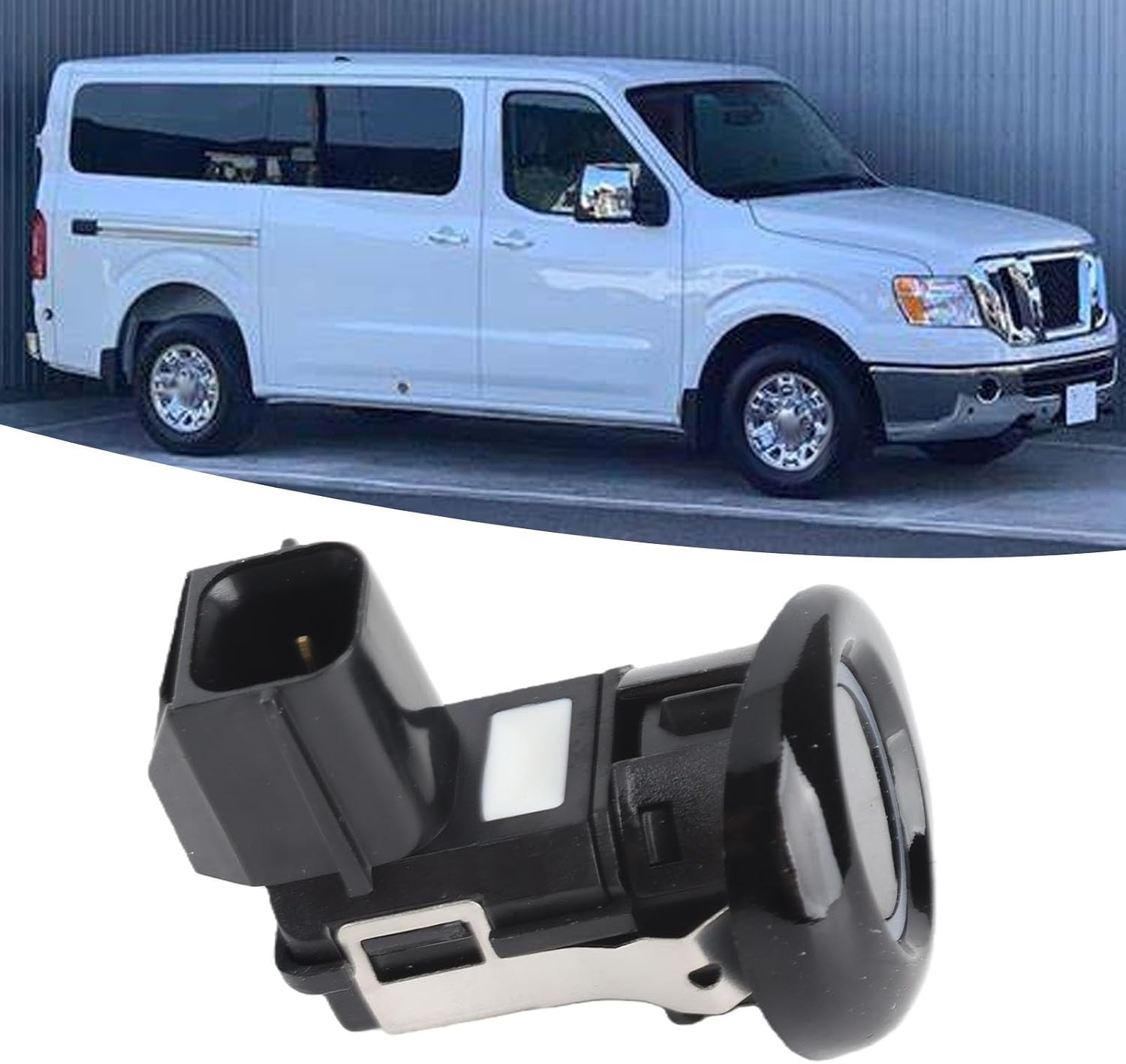 Reverse Backup Parking Sensor Rear Sensors Replacement for NV1500 NV2500 NV3500 12‑18 Vehicles,OE Number: 25994 1PA6B