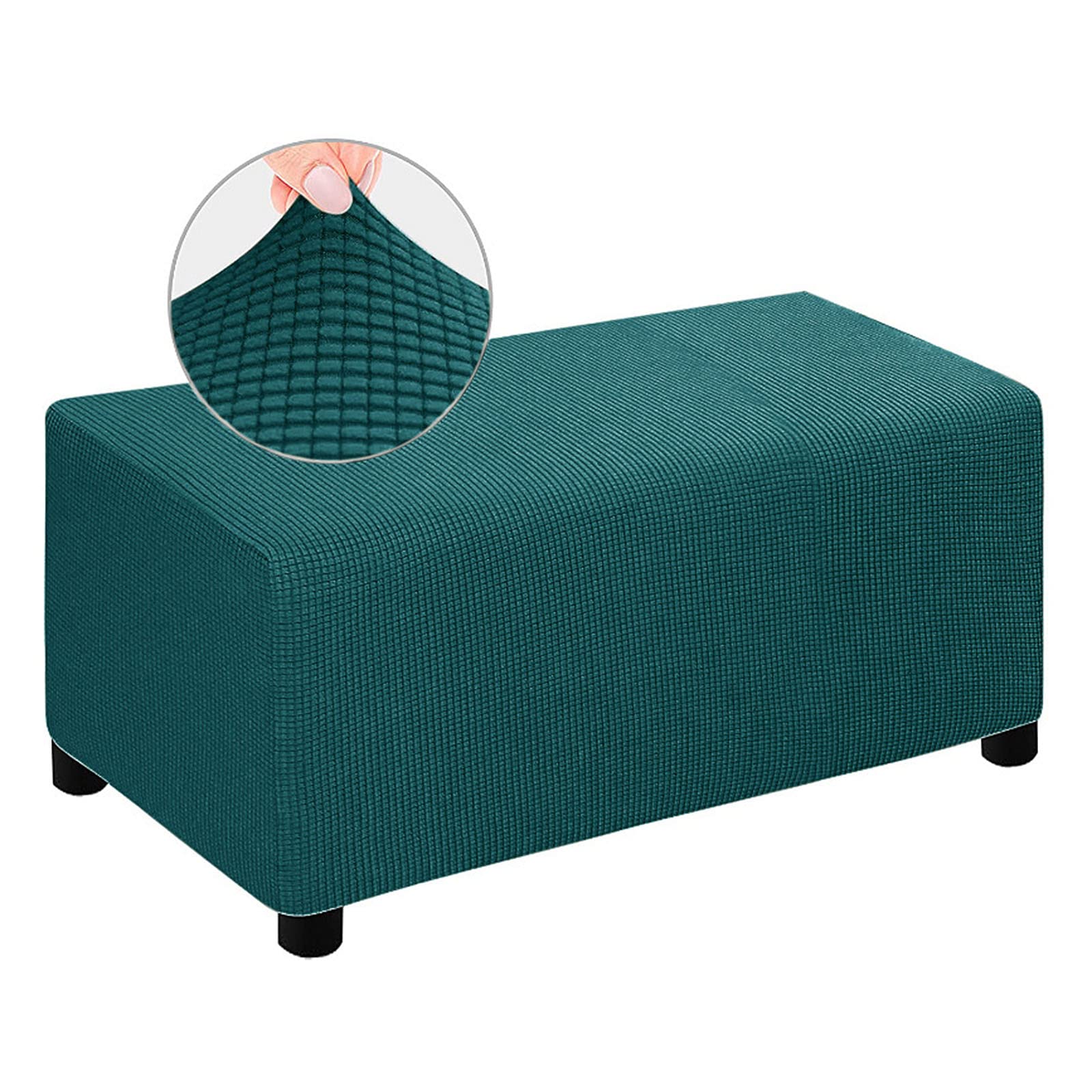 Housse de protection extensible de grande taille pour pouf vert
