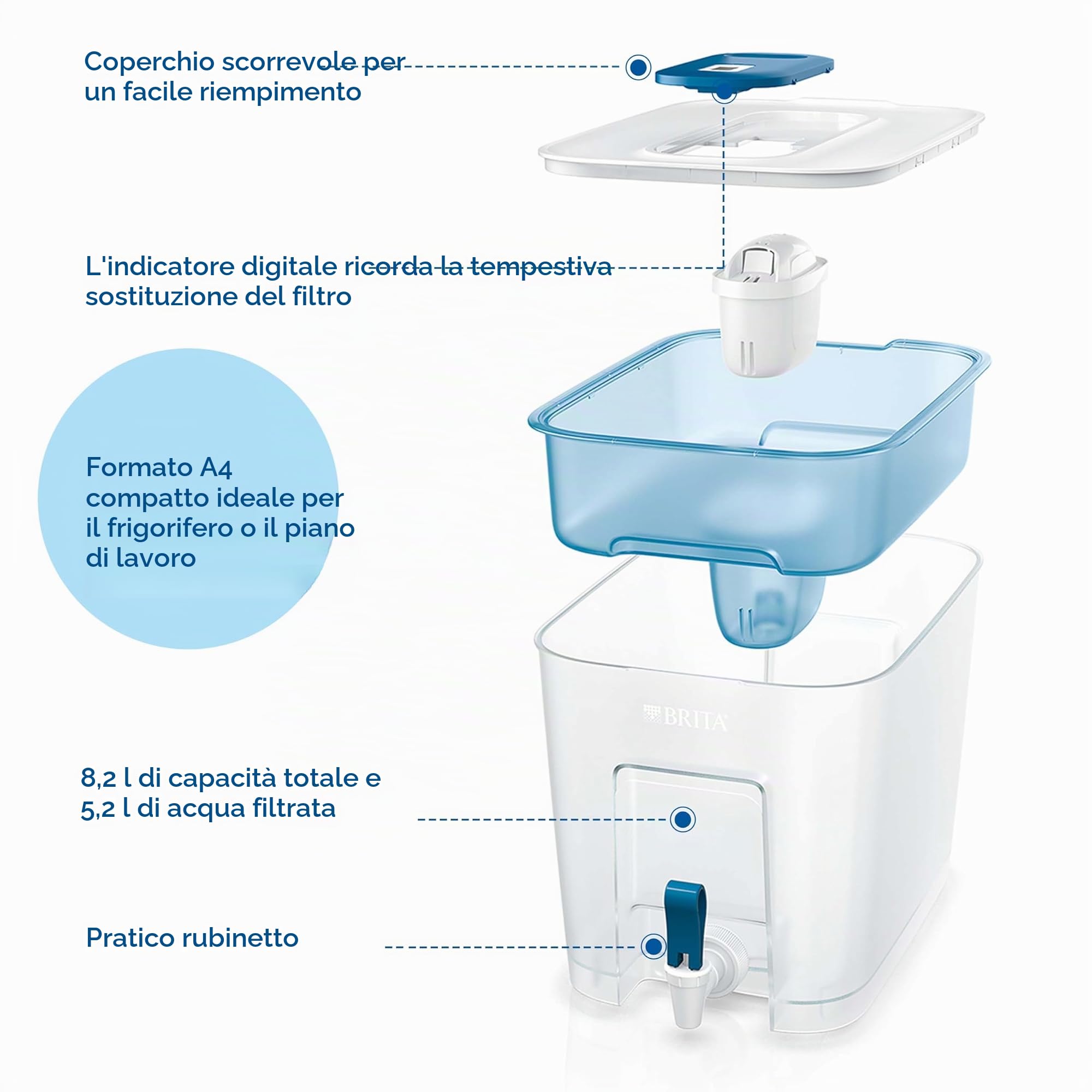 BRITA Flow Cool Water Filter Tank