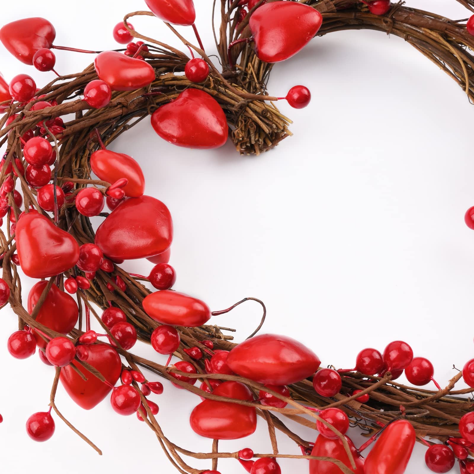 Amazon.co.jp: Dolicer 14インチ バレンタインデーリース ハート型