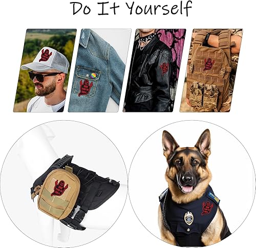 Miniatura 3 de The Mountains are Calling Patch, parche táctico moral, parches militares con cierre de velcro  Divertido aplique bordado para chaquetas, mochila,