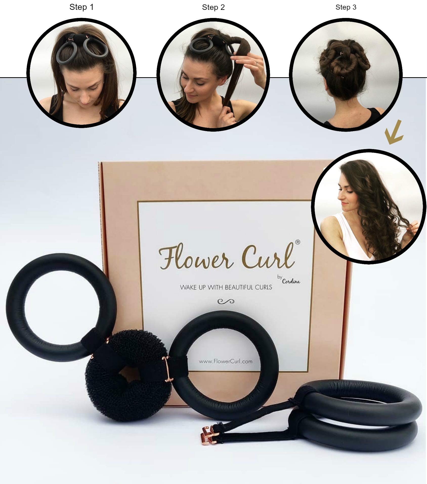 Flower Curl Hair Curler Lightweight Compact Soft Quick