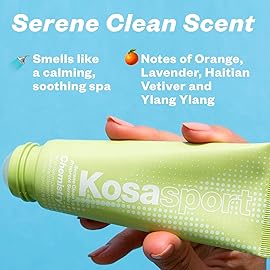 Kosas Chemistry Deodorant - Aluminium and Baking Soda Free + BO-Fighting AHA Serum that Exfoliates, Softens, and Nourishes the Skin, (Serene Clean)