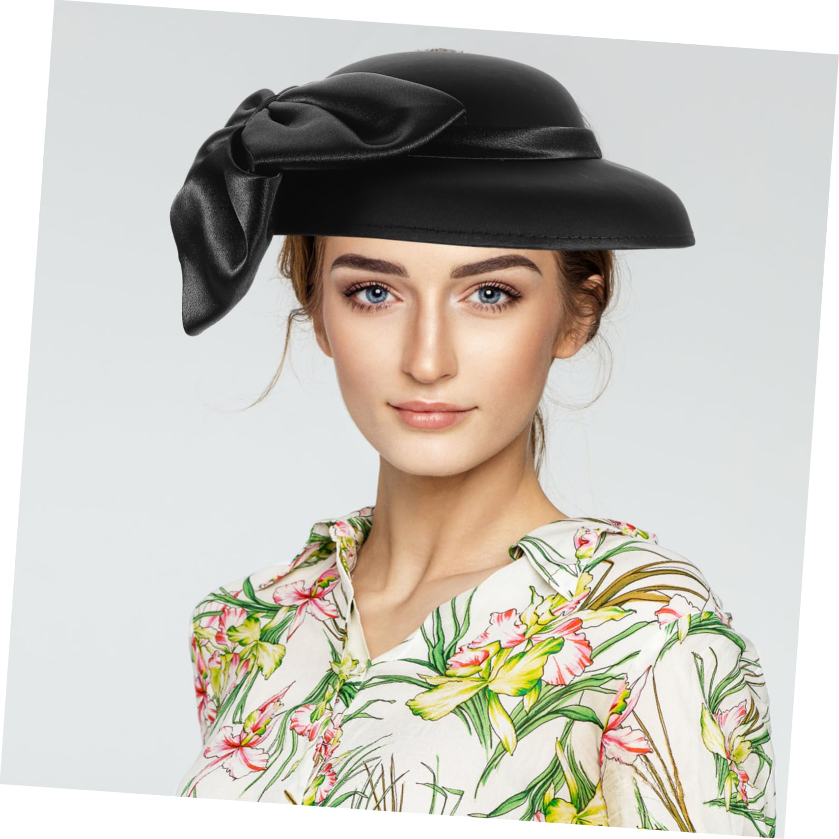 PartyKindom - Cappello da bombetta derby da donna, cappello a secchiello per Halloween, ideale per feste di Halloween