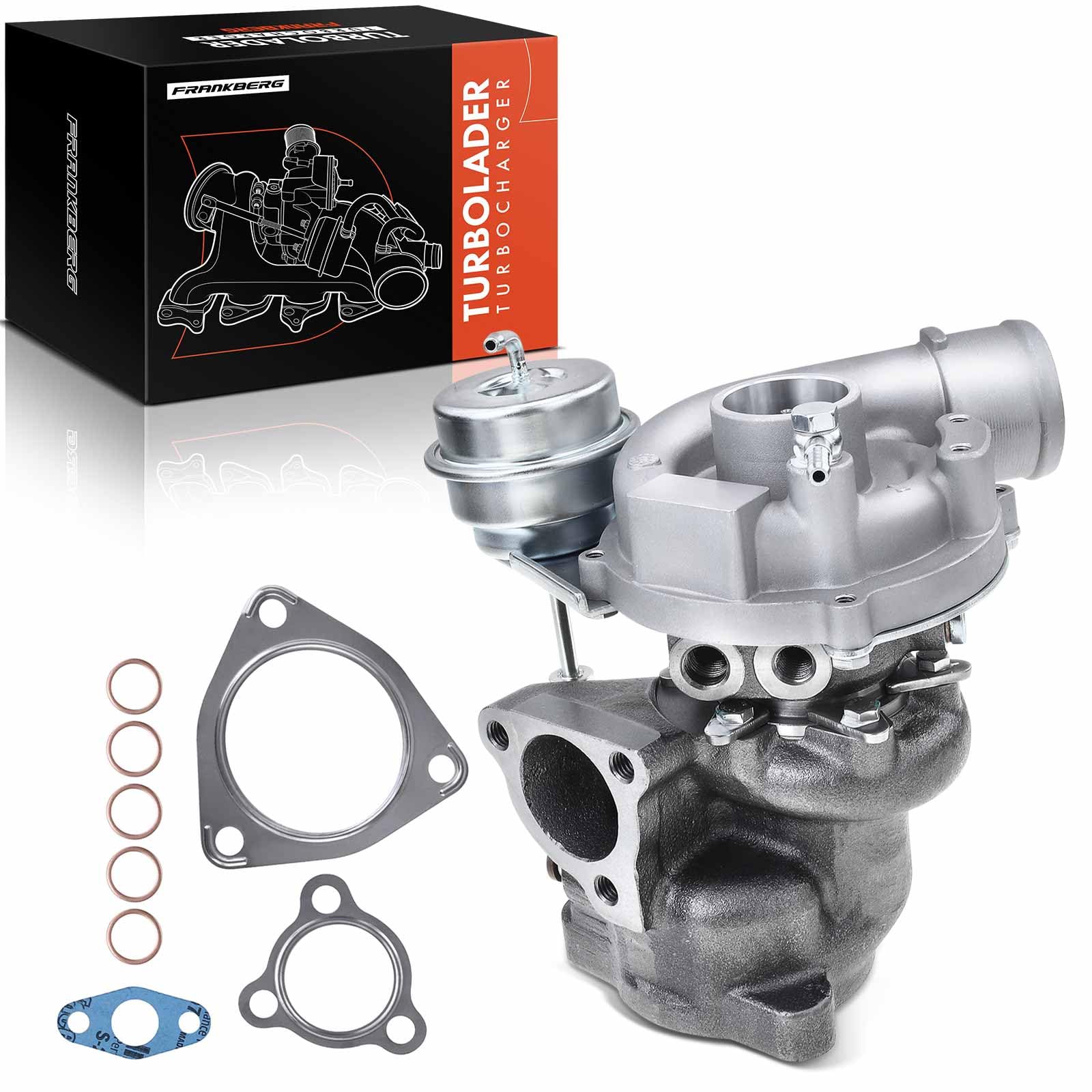 Frankberg Turbocompressore 058145703J | Compatibile con: A4 8EC, P.a.s.s.a.t Variant 3B5, Exeo 3R2, P.a.s.s.a.t Variant 3B6, A4 Cabriolet 8H7, P.a.s.s.a.t 3B3