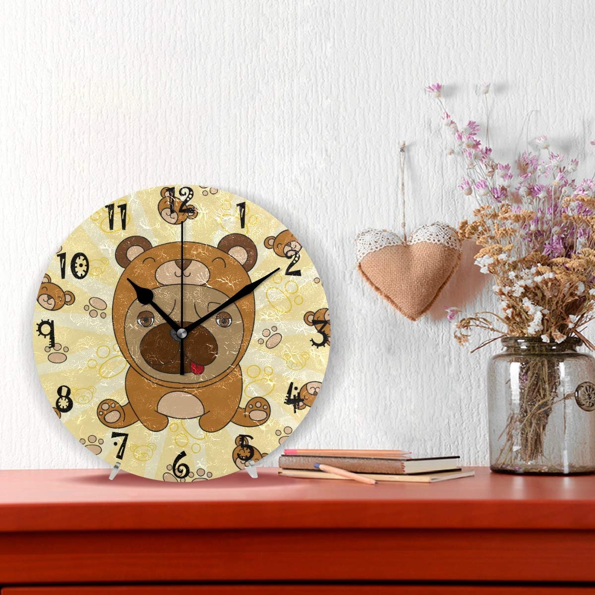 HORLOGE MURALE MODERNE Horloge Murale Ronde à Suspendre Pour Ferme Chambre EUR 39,66 - FR