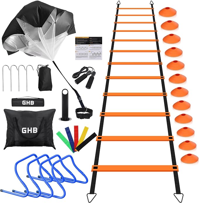 Set de Entrenamiento Agilidad GHB con Escalera y Accesorios miniatura 10