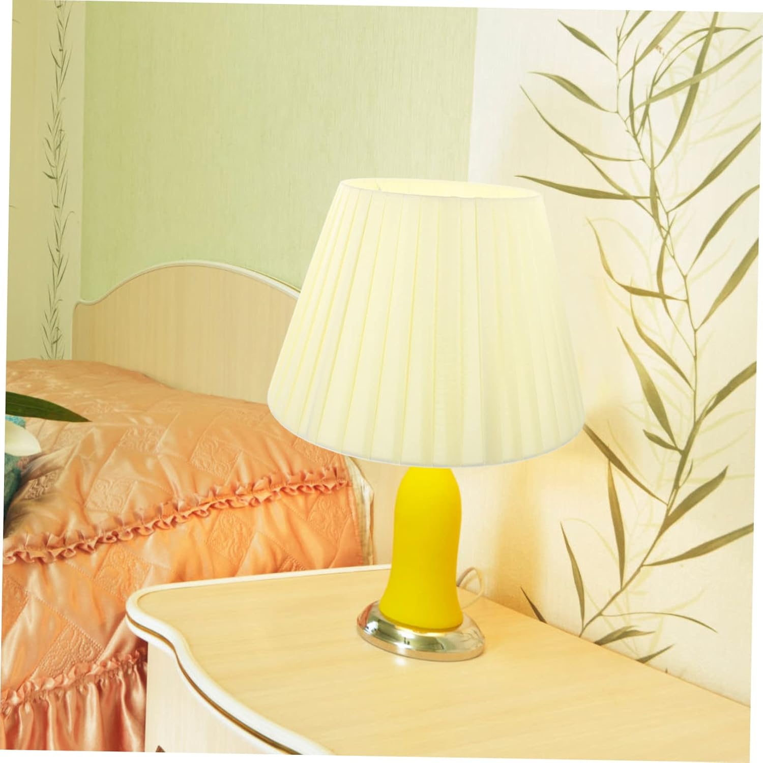 Gadpiparty Table Lamp Shade Pleated Fabric Light Cover for Bulbs Elegant Replacement Lampshade for Bedside and Floor Lamps Modern Design for Bedroom and Living Room