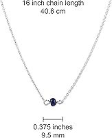 Vista 228 de Gargantilla de piedra natal – Regalo de cumpleaños, regalo para niña, mujer, amiga, hija, esposa, mamá, ella, joyas de piedras preciosas para uso