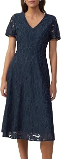 s.Oliver Ausgestelltes Kleid mit floraler Spitze und Futter