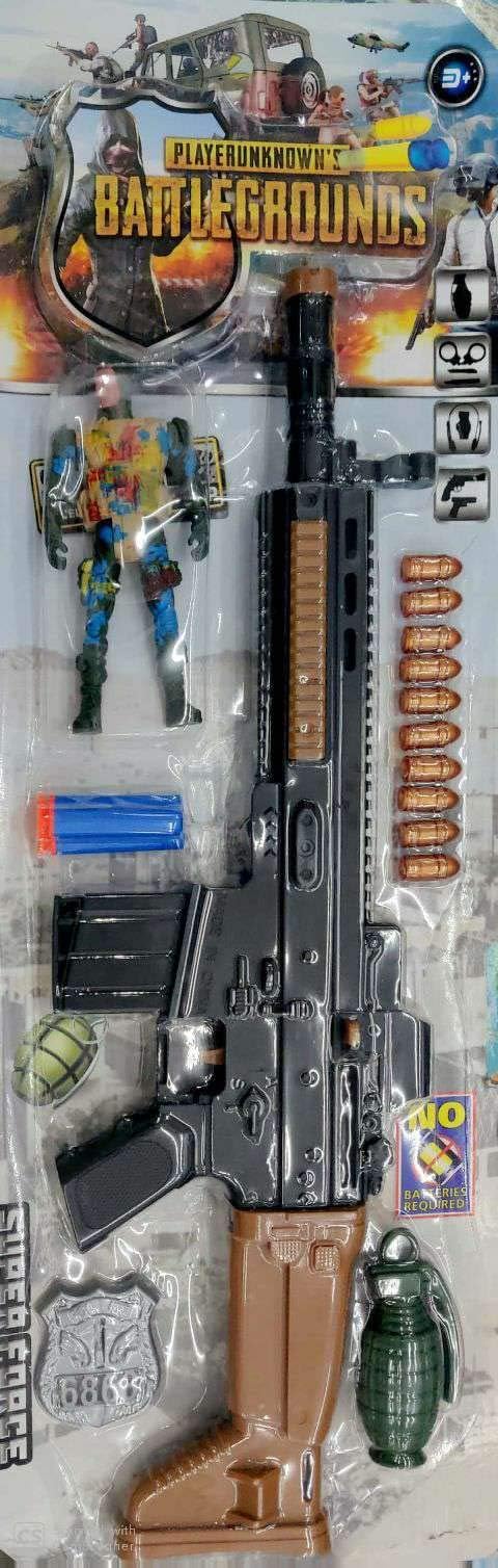 Smart Picks Pubg Theme Gun Set with Super Force Gun,Bullets,Soft Bullets and More