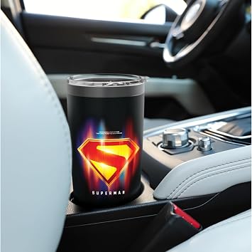 Superman (2025) Glowing Shield Choices Stainless Steel Insulated Tumbler