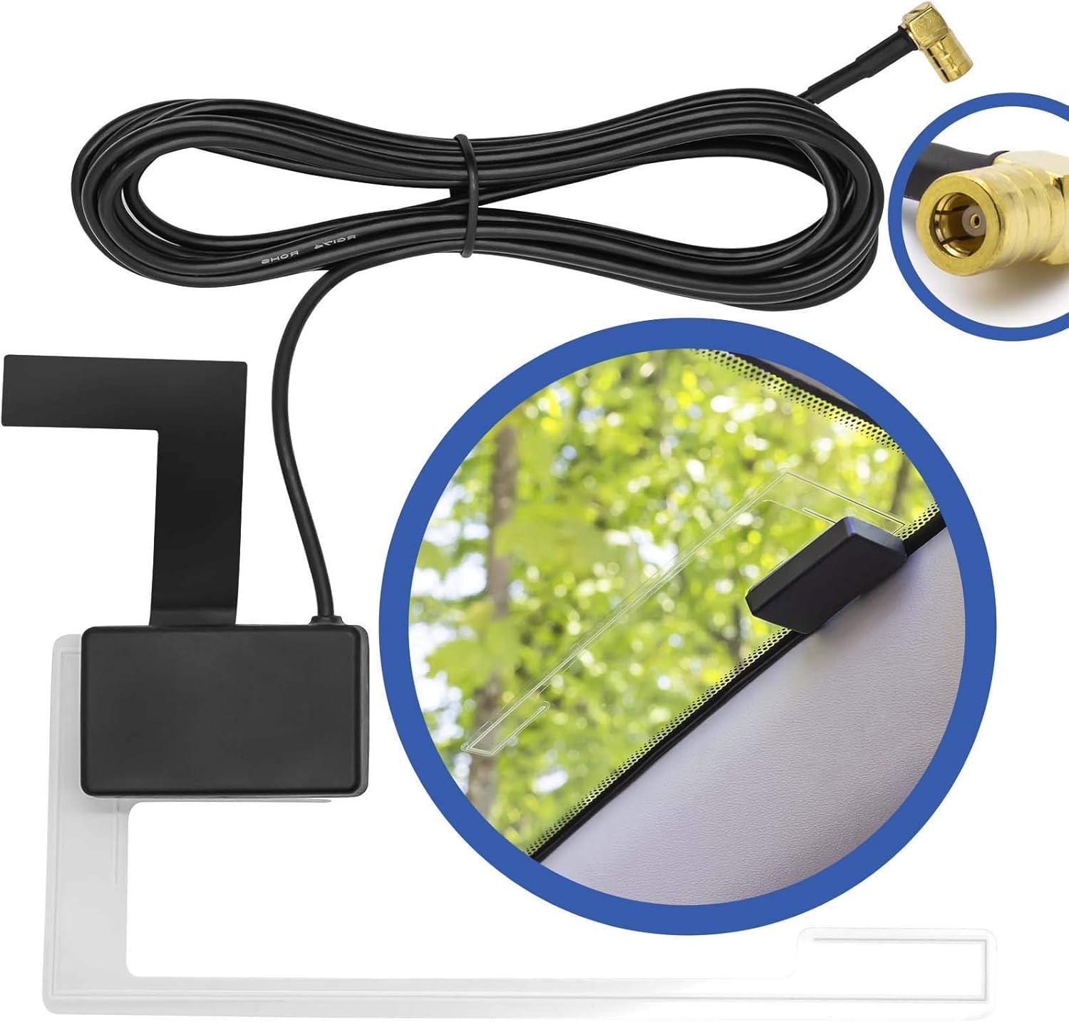 CADLEY + Ricevitore per Autoradio,Digitale Ricevitore Sintonizzatore DAB+ con Antenna, Interfaccia Antenna SMA e USB 2.0, Modulo DAB per Autoradio Android