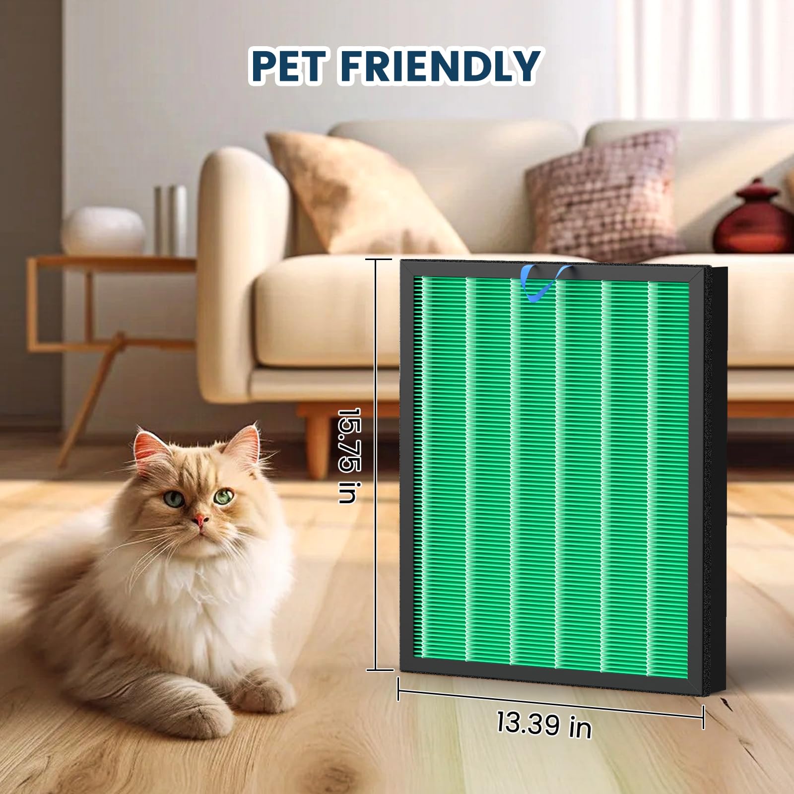 Colorfullife Vital 200S-P filtr wymienny pochłaniacza toksyn, 3 w 1 H13 True HEPA, węgiel aktywowany, 2 sztuki, kompatybilny z oczyszczaczem powietrza LEVOIT Vital 200S
