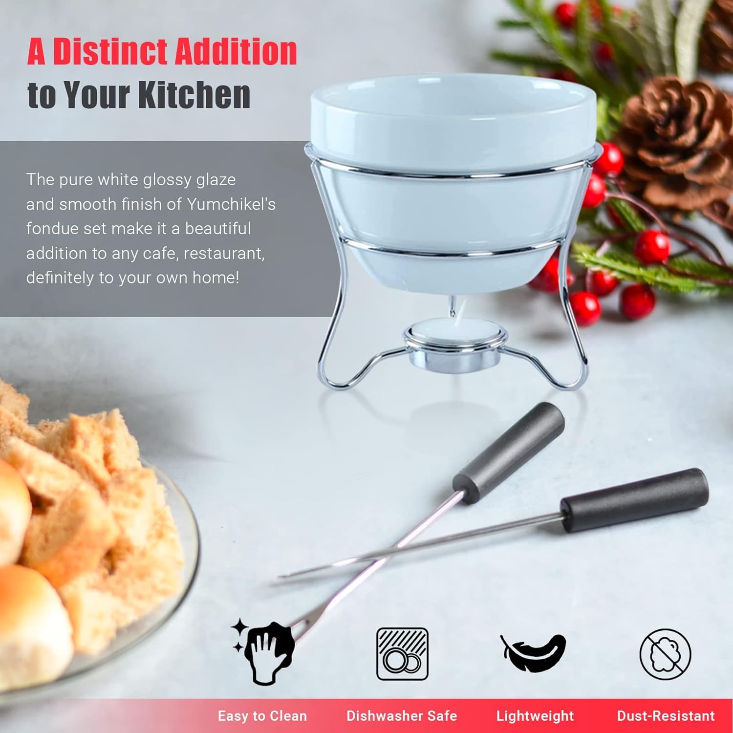 Chocolate Fondue Set - Romantic Melting Fun! -4