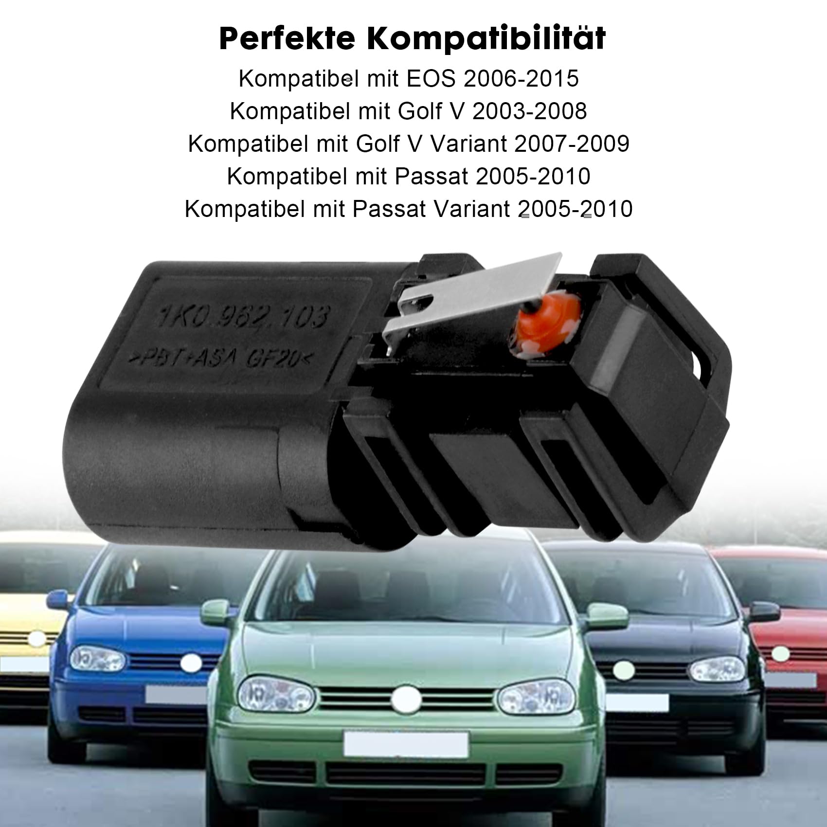 Interruttore bagagliaio 1K0962103 compatibile con EOS, Golf 5, Passat Variant, interruttore per bagagliaio