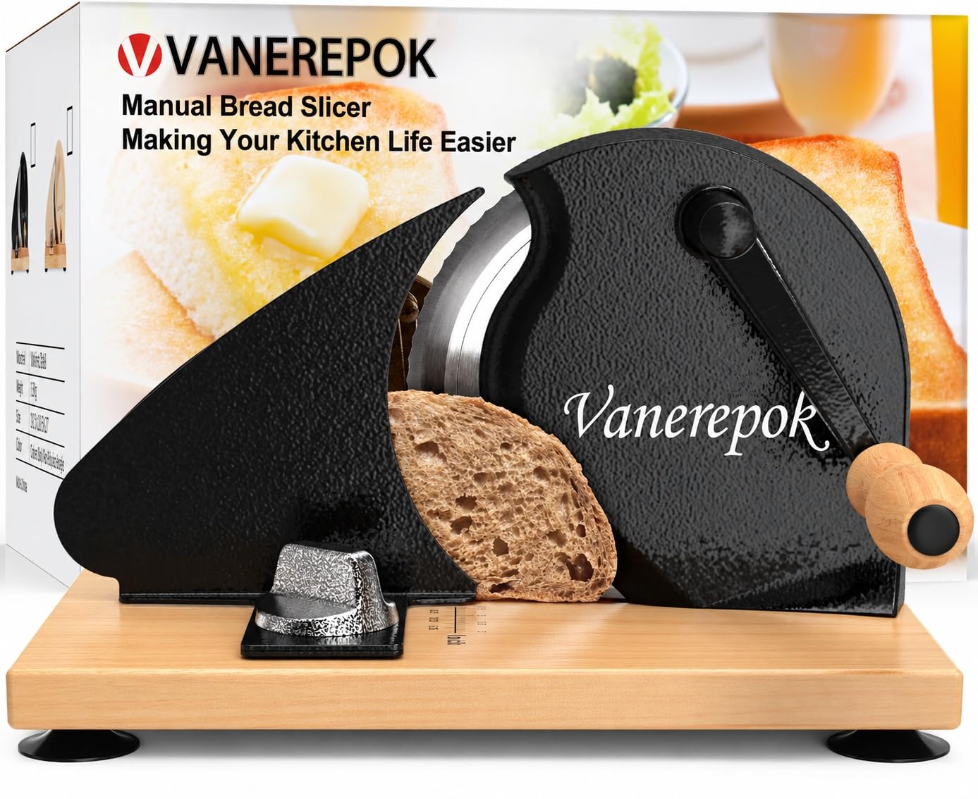 Manual Bread Slicer - Slice Like a Pro -1
