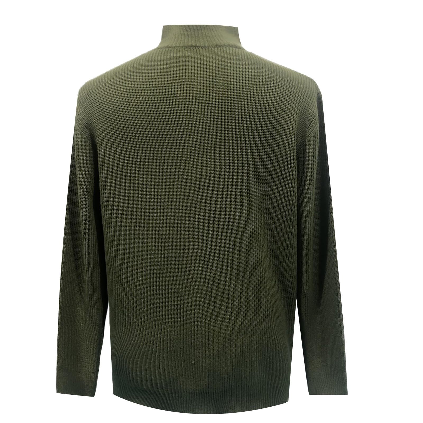 Sudadera básica para hombre, cuello de pico, jacquard, jersey de punto de invierno, corte regular, jersey de invierno, manga larga, cuello alto, tiempo libre, algodón, manga larga