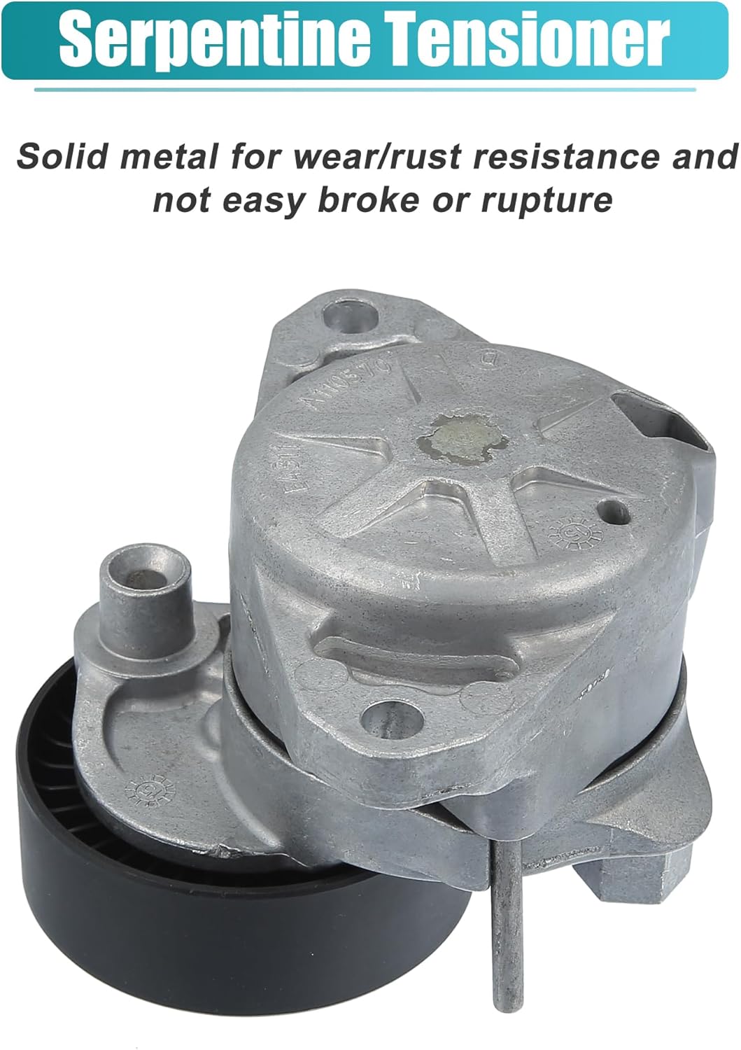 X AUTOHAUX Accessory Drive Belt Tensioner Assembly w/V-belt Idler Pulley for Mercedes-Benz C300 C350 E350 No.2722021019/2722021419 Serpentine Tensioner Automatic Belt Drive Tensioner