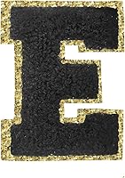 Vista 164 de SPRT - Parches de letras de chenilla universitaria con purpurina, parche de letras blancas para planchar con letras del alfabeto para disfraz