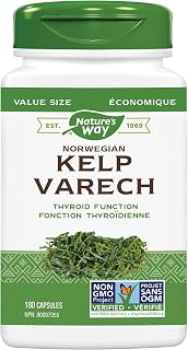 Nature's Way Kelp, Thyroid Support, 180 Vegetarian Capsules, Value Size