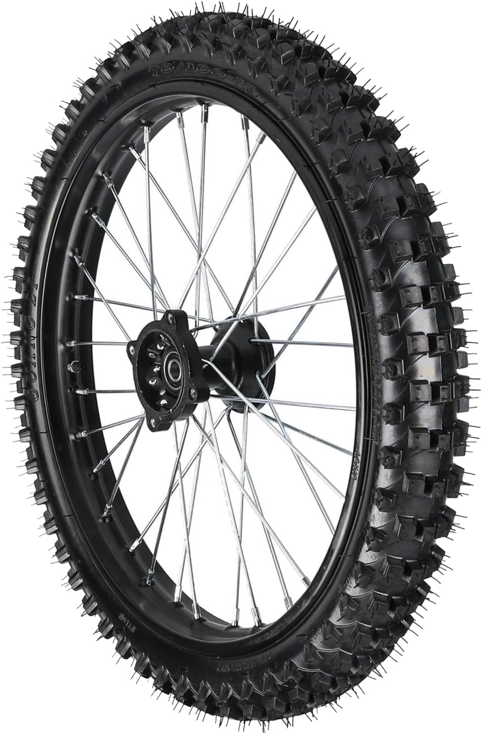 70/100-19 Tire and Rim Front Wheel Assembly 15mm Bearing for Pit Dirt Bike SSR Taotao Apollo 125cc 140cc 150cc 160cc 200cc 250cc Off-Road Motorcycle Motocross