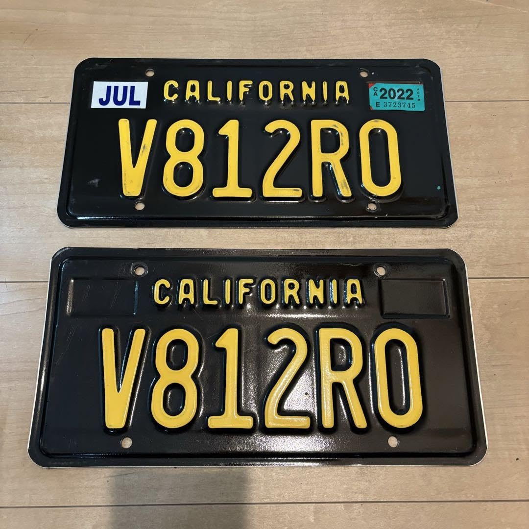 Amazon.co.jp: 812 カリフォルニアレガシーライセンスプレートブラック