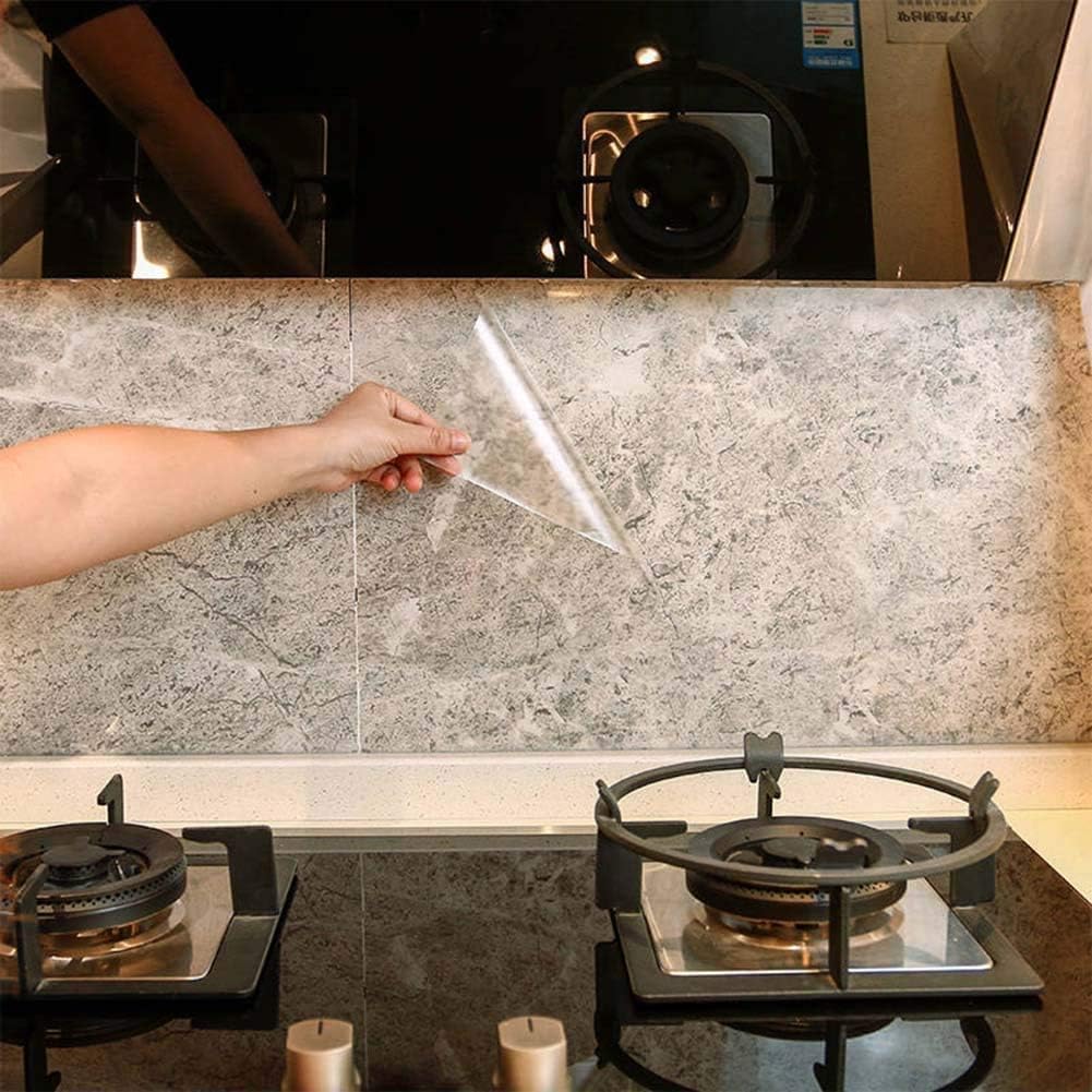 ERATO Clear Contact Paper Self Adheisve Wall Protcetive Kitchen Film Backsplash Clear Film for Cabinet Drawers Countertop Cat Dog Scratch Protective Film (Clear Film, 24 x 80 inch)